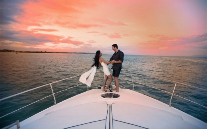 Proposta di matrimonio in barca lago di Garda